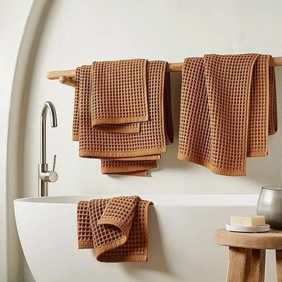 Turkish Towel 12-piece Waffle Dishcloth Set
